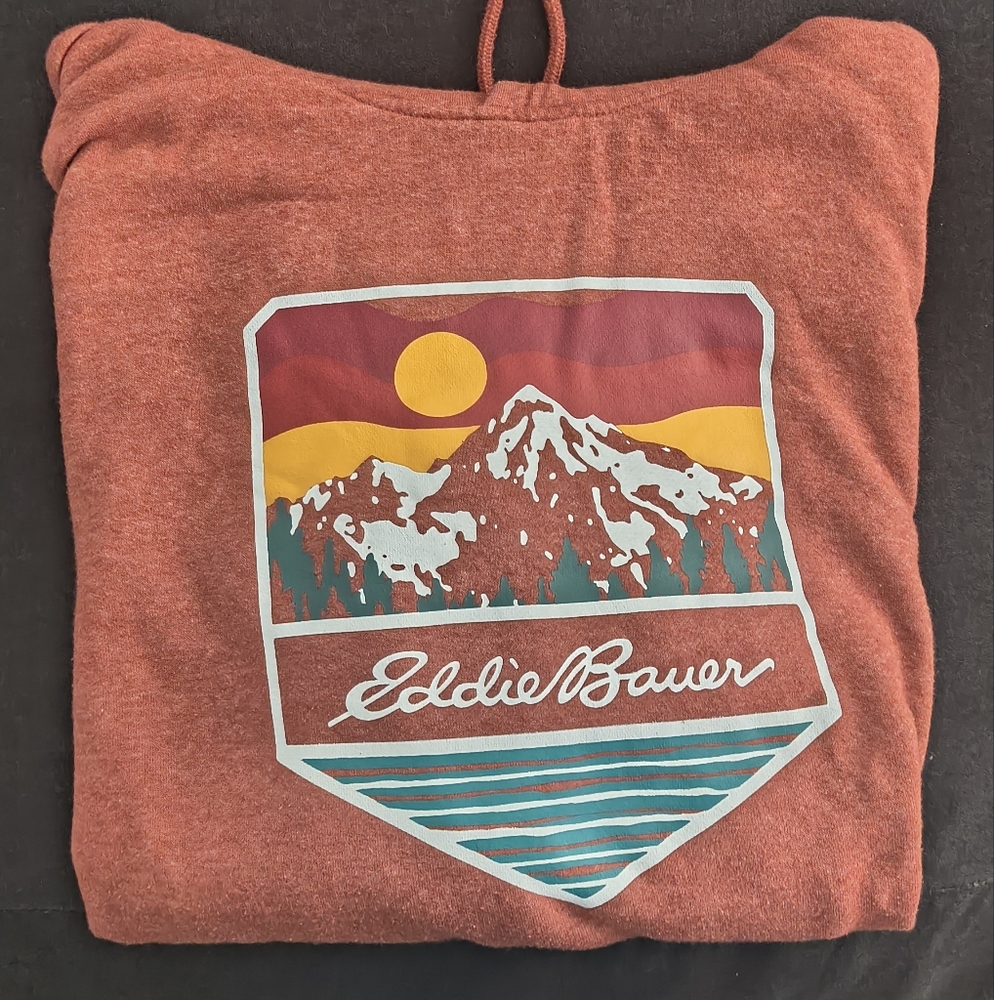 Eddie Bauer Red Graphic Hoodie